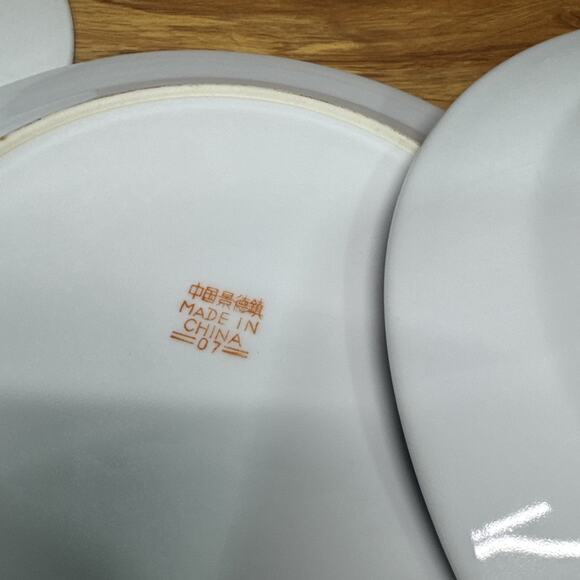 Vintage Chinese Jindezhen Famille Rose Dinner Plates 10" ~set Of 6 - Picture 8 of 8